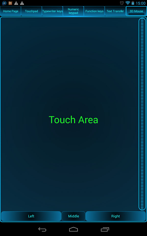 Touchpad rejimi