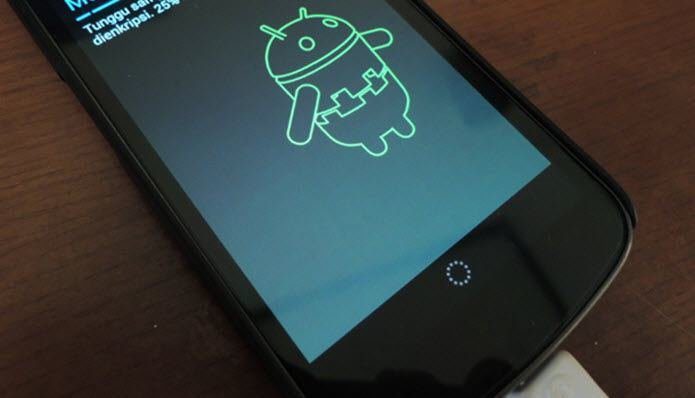 Android shifrlash menyusi