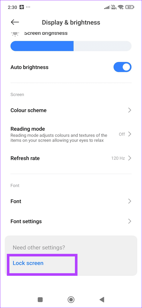 Xiaomi bloklash ekrani sozlamalari