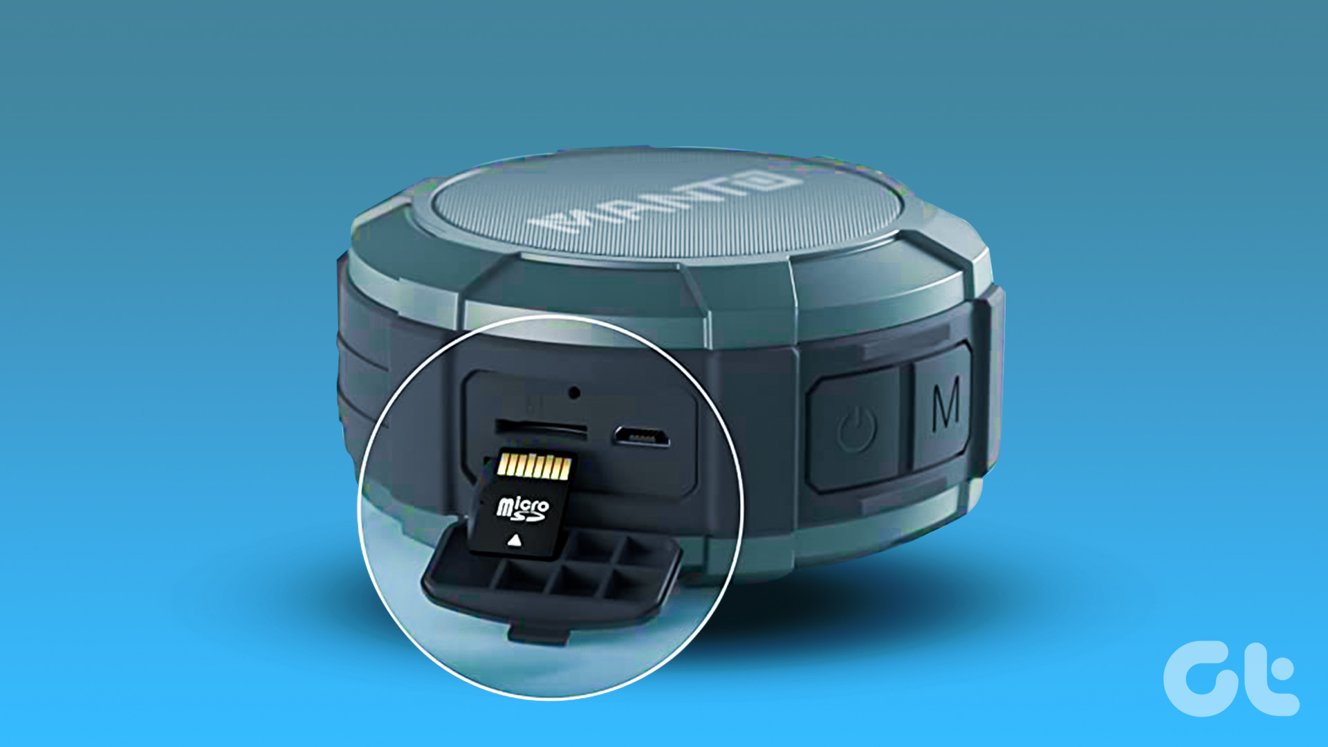 SD-karta uyasiga ega Bluetooth karnaylar