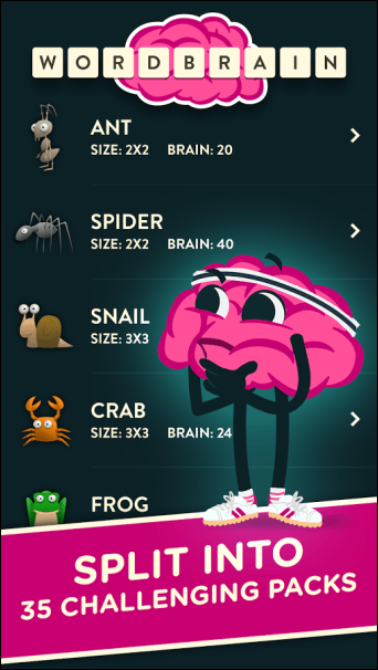 Wordbrain o&lsquo;yin jarayoni