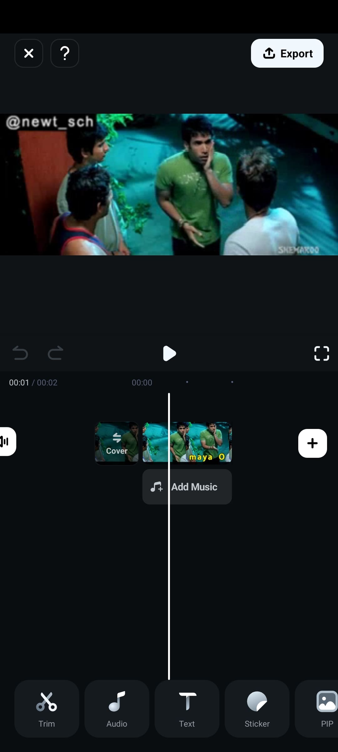 Filmora-da videoni kesish