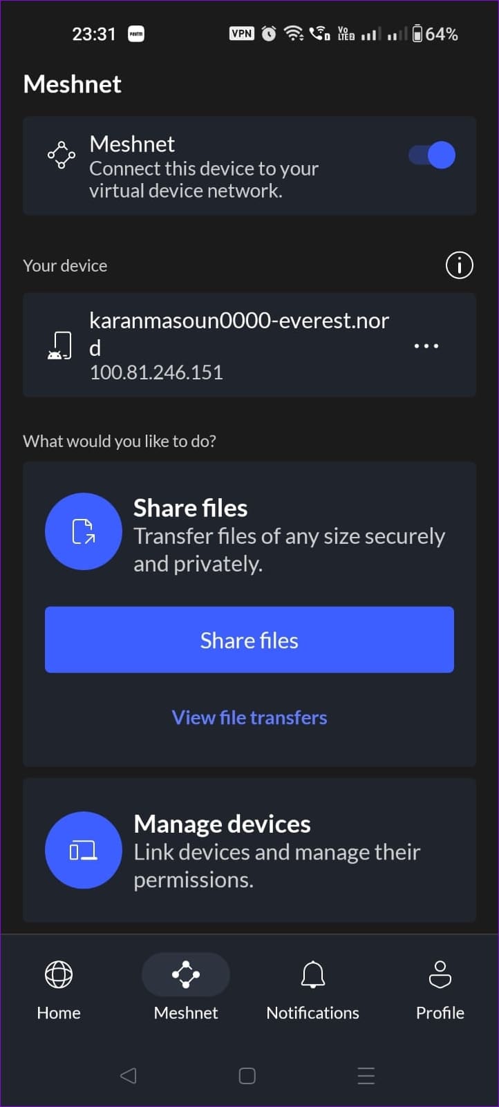 NordVPN serverlariga ulanish