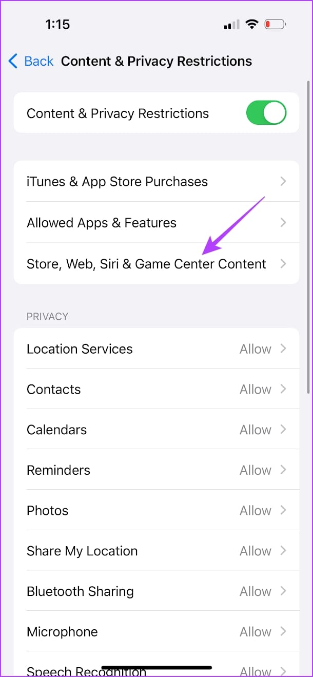 Store Web Content