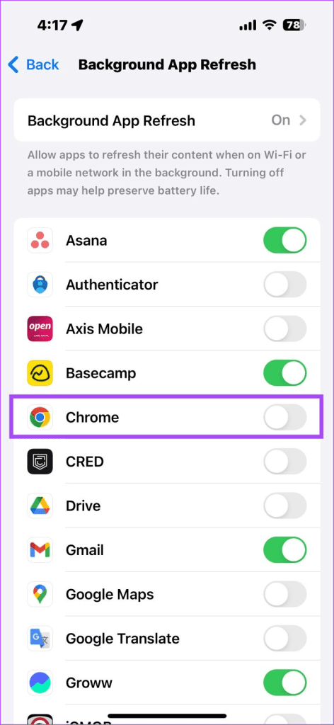 Chrome uchun fondagi yangilanishni o