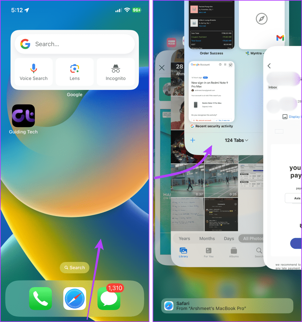 Safari ilovasini qayta ishga tushirish