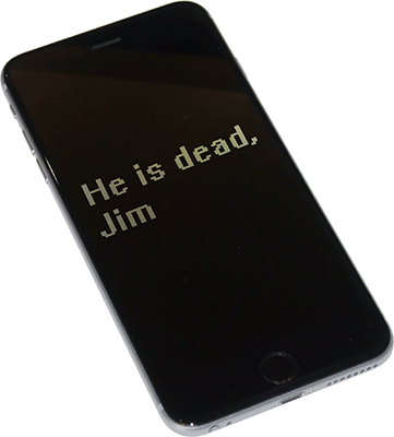 iPhone qora ekrani
