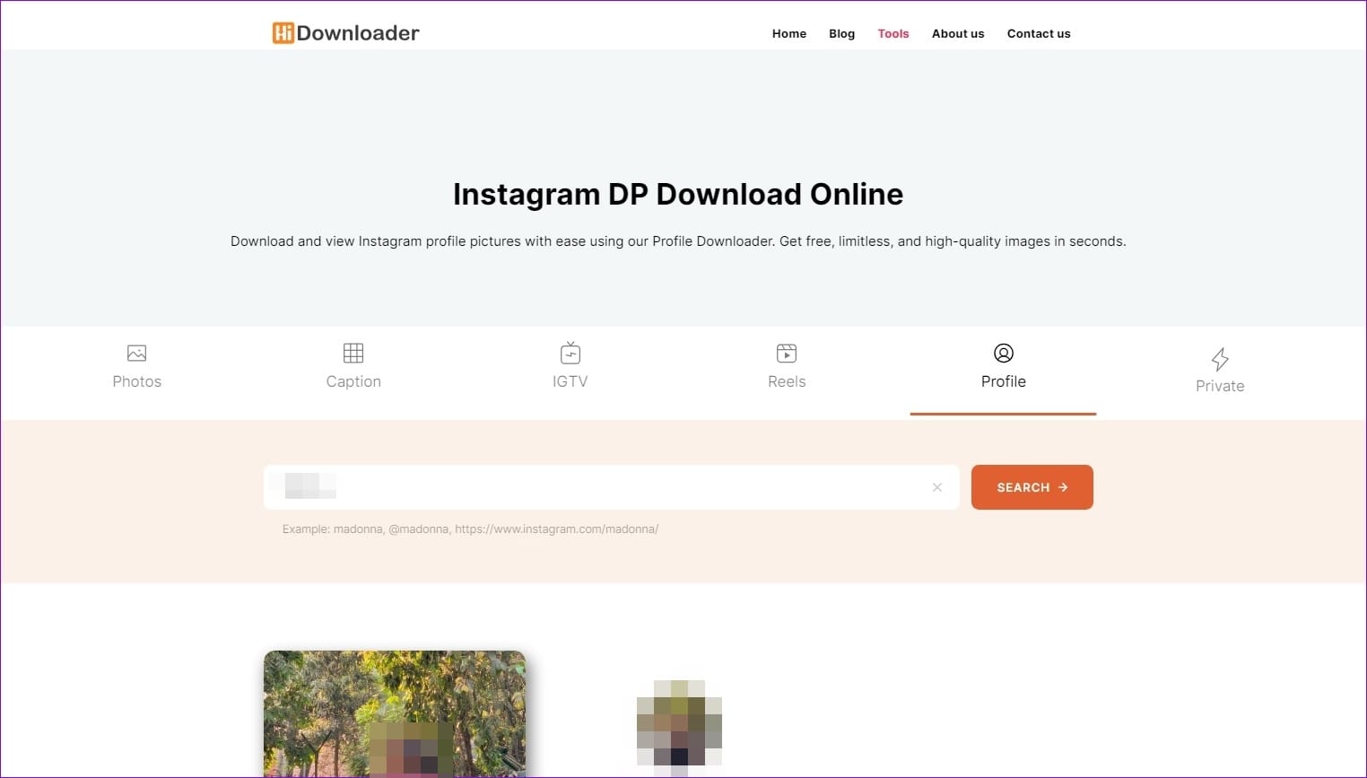Hidownloader.Com Instagram profil rasmini yuklab olish vositasi