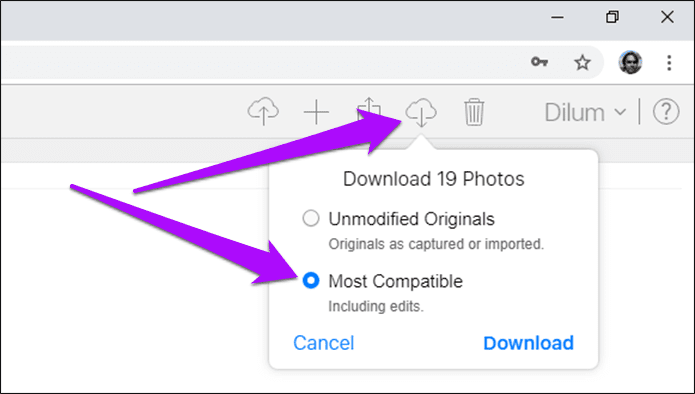 iCloud Automatic conversion